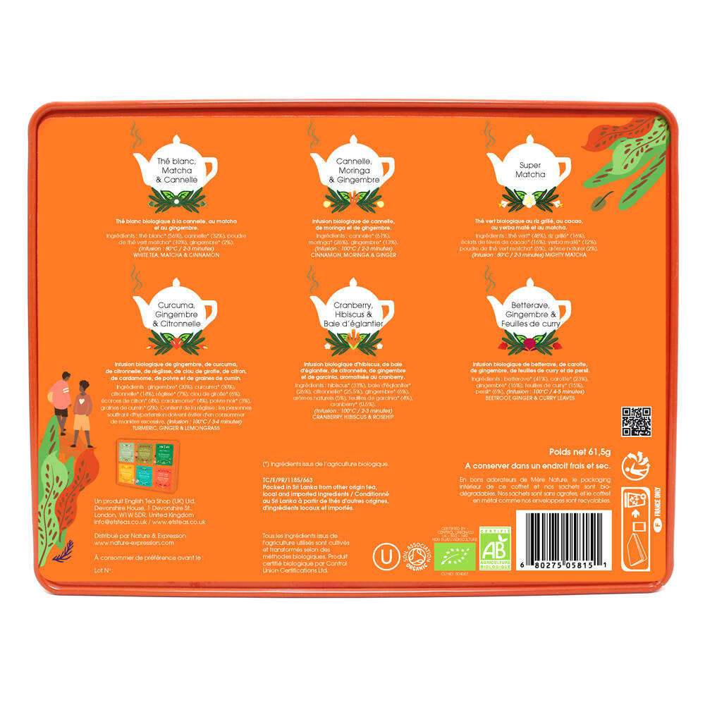 Cofanetto Benessere 36 tisane Arancione