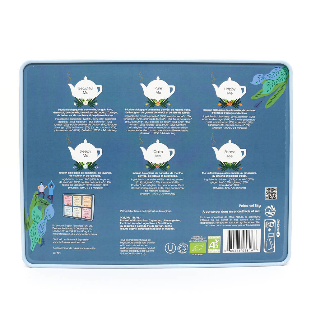 Cofanetto Benessere 36 tisane Azzurro