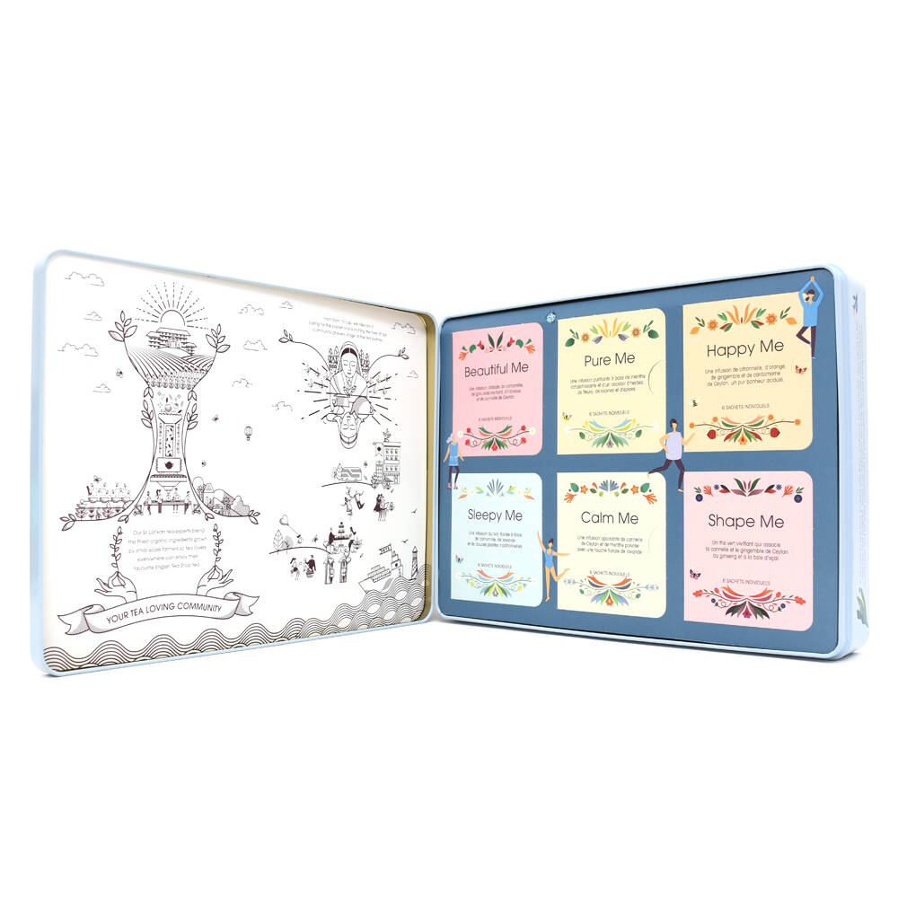 Cofanetto Benessere 36 tisane Azzurro